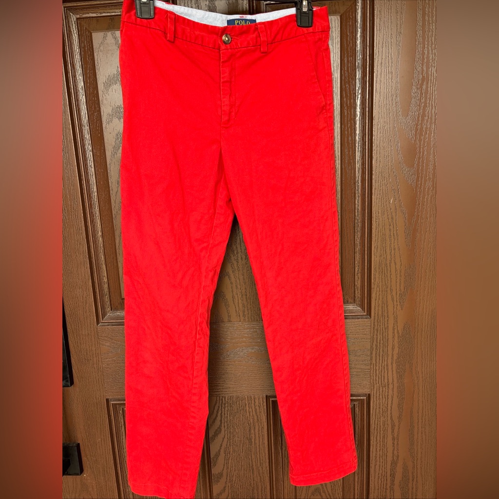 Polo By Ralph Lauren Boys Red Pants Size 14